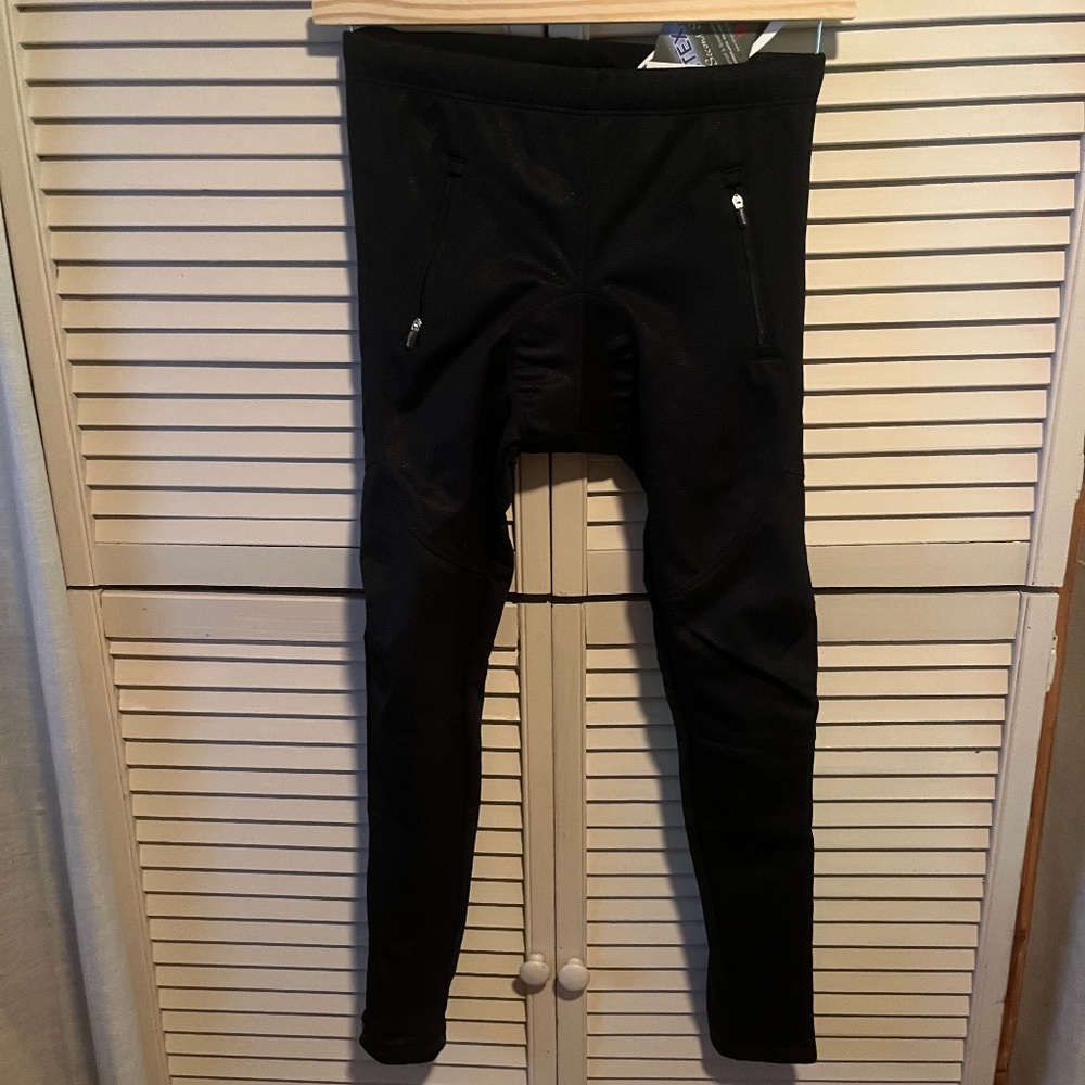 Jagged padded seat bike leggings